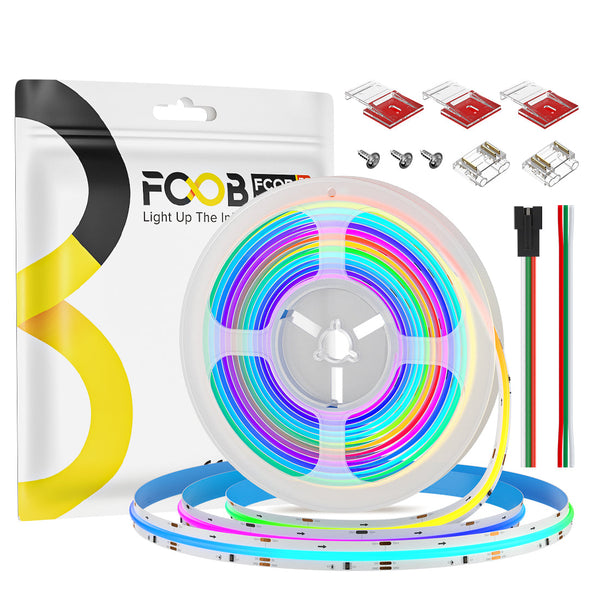 FCOB RGBIC WS2811 Addressable 720LEDs Led Light Strip Flexible High Density Uniform Light Chasing LED Strip DC 24V